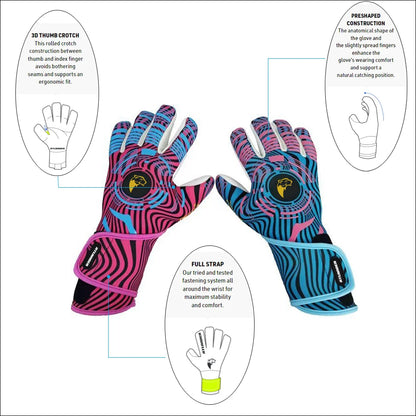 Professional Football Goalkeeper Gloves Kids Adults Latex Thickened Protection Child Goalkeeper Teenager Goalie Soccer Gloves