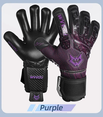 WVVOU Soccer Goalie Gloves for Adults and Youth, High Performance Goalkeeper Gloves with 5 Detachable Finger Saves
