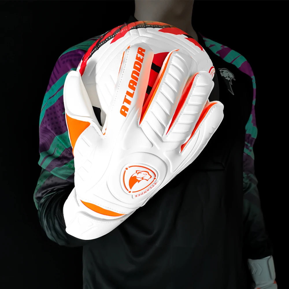 Kids Adult Fingersave Goalkeeper Gloves Football Wrist Strap Latex Finger Save Guard Protection Soccer Strong Grip Goalie Glove