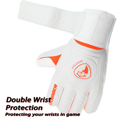 Kids Adult Fingersave Goalkeeper Gloves Football Wrist Strap Latex Finger Save Guard Protection Soccer Strong Grip Goalie Glove