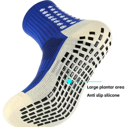 3 Pairs Set Men Grip Soccer Socks and Knee Pads Calf Sleeves Adult Youth Non Slip Leg Shin Guards for Basketball Football Sports