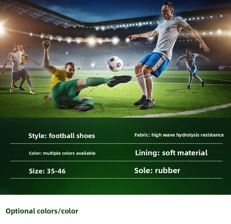 Original Outdoor Soccer Shoes for Men Indoor Futsal Non-Slip TF/IC Grass Field Breathable Youth Training Football Boots Sneakers