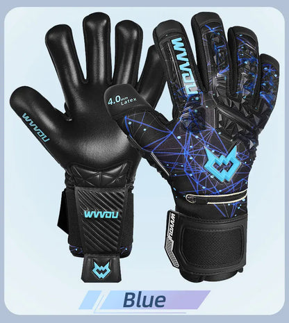 WVVOU Soccer Goalie Gloves for Adults and Youth, High Performance Goalkeeper Gloves with 5 Detachable Finger Saves