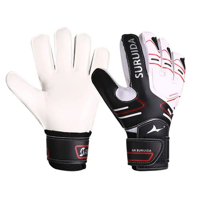 1 Pair Size 5-10 Goalkeeper Gloves Thickened Anti Slip Kids Football Goalie Gloves Professional Cushioning