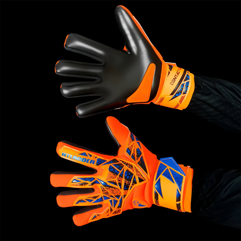 Goalkeeper Gloves Kids Adults Anti-Slip Latex Football High Quality Soccer Strong Grip Match Training Wrist Strap Goalie Glove