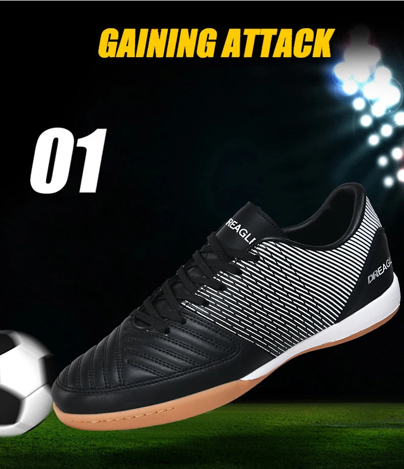 Indoor Soccer Cleats Men Professional Futsal Shoes Anti Skid Mens Football Boots Original Hard Court Chuteira Society Futebol