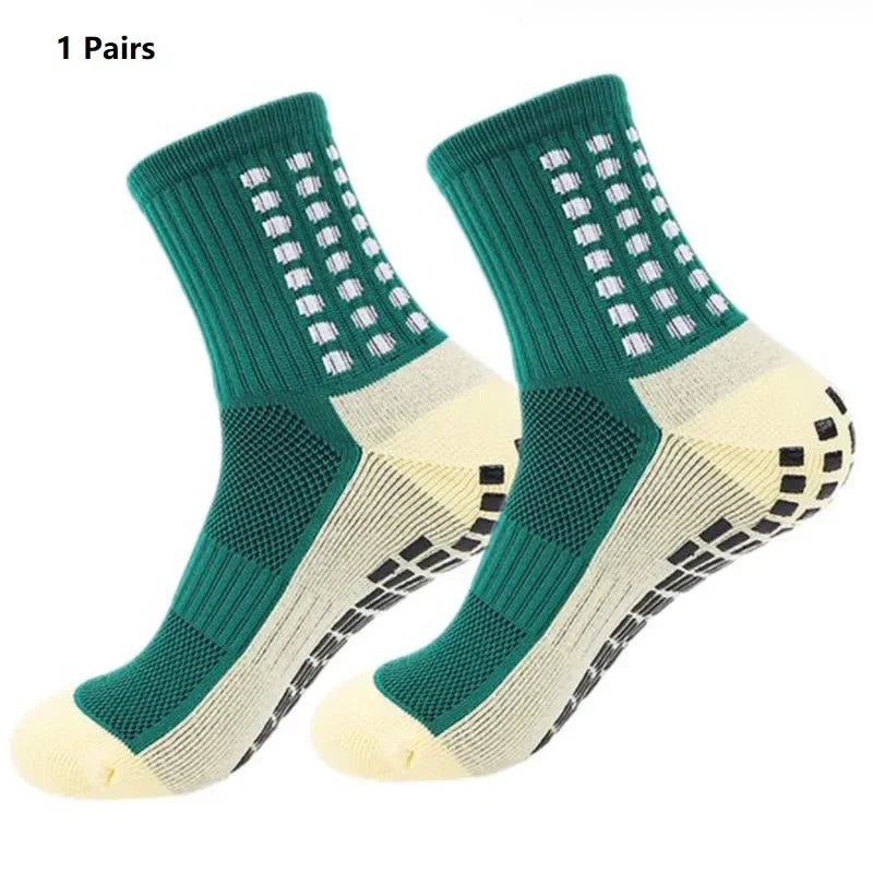 Grip Soccer Socks Anti Slip Non Slip Men's Athletic Socks for Football Basketball Sports, 1/10/12/20 Pair 2025