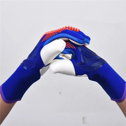 ROXXANA Kids Adults Goalkeeper Gloves Goalie Gloves Thicken Latex Football Soccer Anti-Slip Soccer Breathable Children Goalie