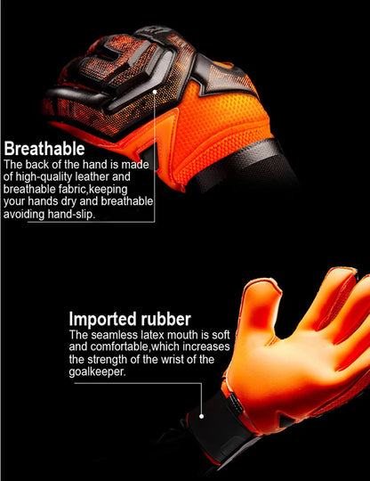 New Design Professional Soccer Goalkeeper Glvoes Latex Finger Protection Children Adults Football Goalie Gloves