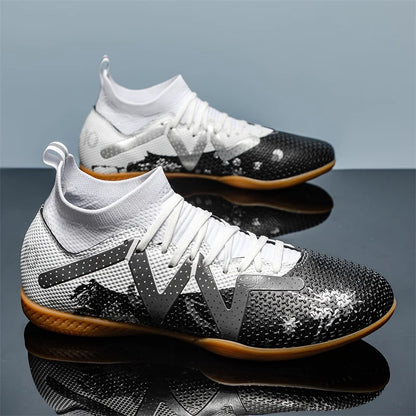 Fashion Pink Football Boots Man Turf Training Society Soccer Cleats Men Women Futsal Shoes Non-Slip Durable Soccer Shoes For Men