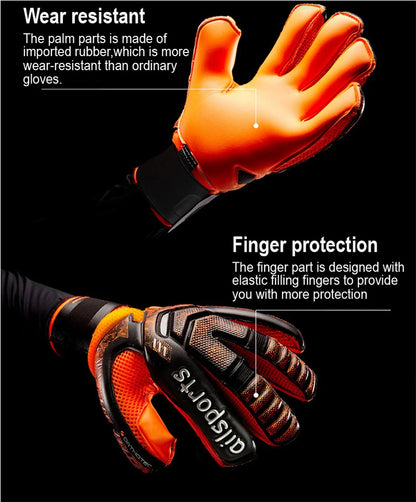 New Design Professional Soccer Goalkeeper Glvoes Latex Finger Protection Children Adults Football Goalie Gloves