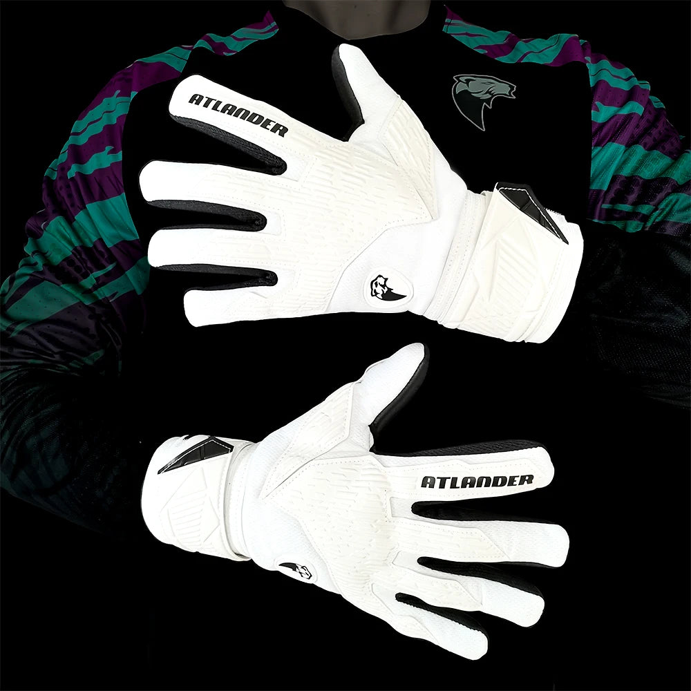 Goalkeeper Gloves Kids Adults Anti-Slip Latex Football High Quality Soccer Strong Grip Match Training Wrist Strap Goalie Glove