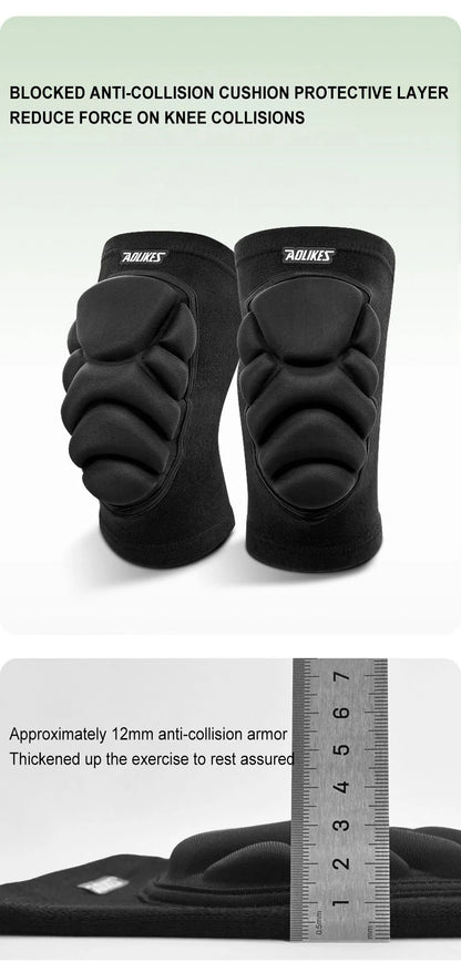 AOLIKES 1 Pair Knee Pads, Anti-Slip Collision Avoidance Kneepads with Thick EVA Foam, for Volleyball, Football Dance Knee Sleeve