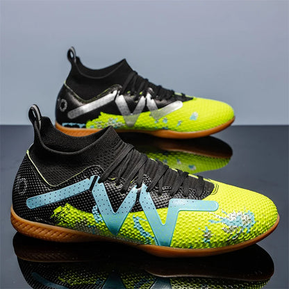 Fashion Pink Football Boots Man Turf Training Society Soccer Cleats Men Women Futsal Shoes Non-Slip Durable Soccer Shoes For Men