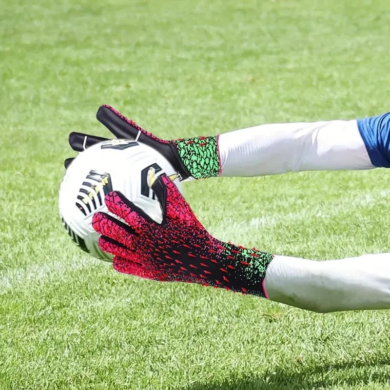 Kids Adults Football Goalkeeper Gloves Thickened Latex Professional Protection Non-Slip Soccer Goalie Goalkeeper Football Gloves
