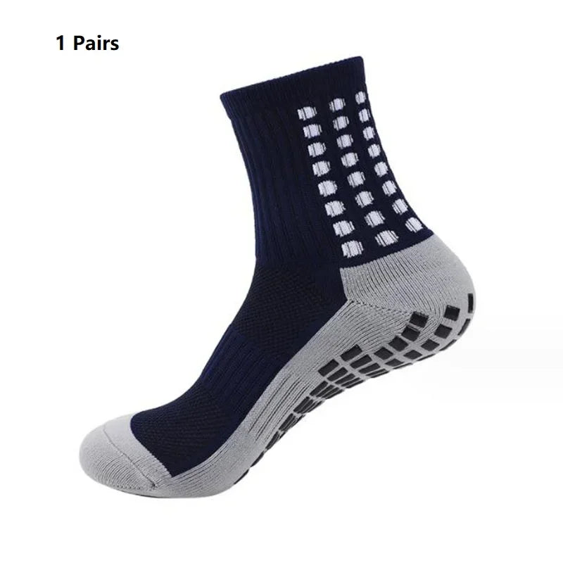 Grip Soccer Socks Anti Slip Non Slip Men's Athletic Socks for Football Basketball Sports, 1/10/12/20 Pair 2025
