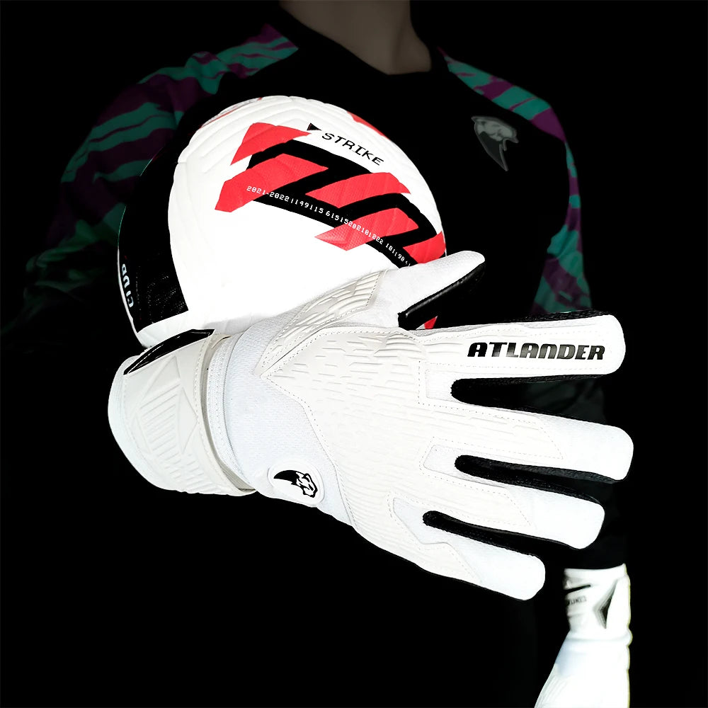 Goalkeeper Gloves Kids Adults Anti-Slip Latex Football High Quality Soccer Strong Grip Match Training Wrist Strap Goalie Glove