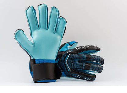 Professional Goalkeeper Gloves Men Women Kids Football Soccer Goalie Gloves 4mm Non-slip Thicken Latex Glove 5 Finger Save Guard