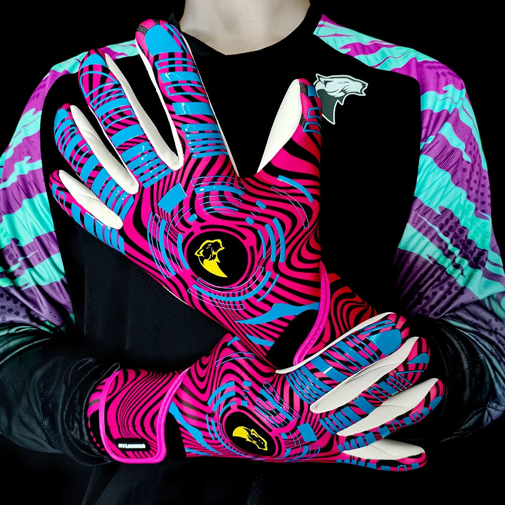 Professional Football Goalkeeper Gloves Kids Adults Latex Thickened Protection Child Goalkeeper Teenager Goalie Soccer Gloves