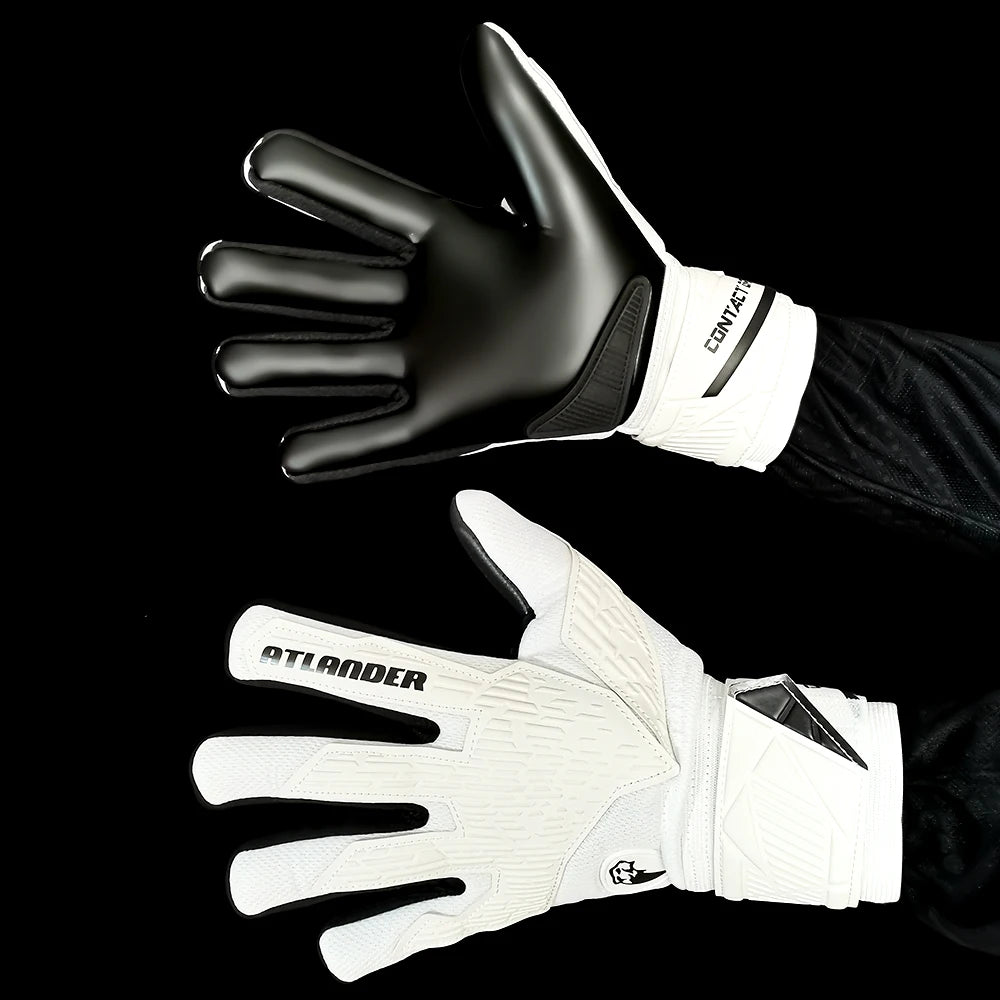 Goalkeeper Gloves Kids Adults Anti-Slip Latex Football High Quality Soccer Strong Grip Match Training Wrist Strap Goalie Glove