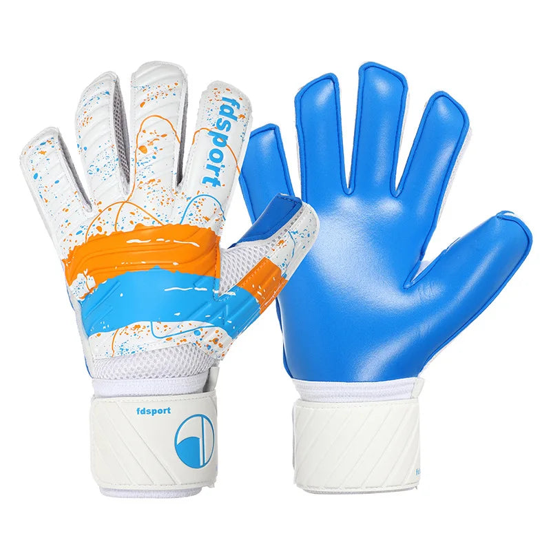 New Latex Football Goalkeeper Gloves Thickened Football Professional Protection Adults Teenager Goalkeeper Soccer Goalie Gloves
