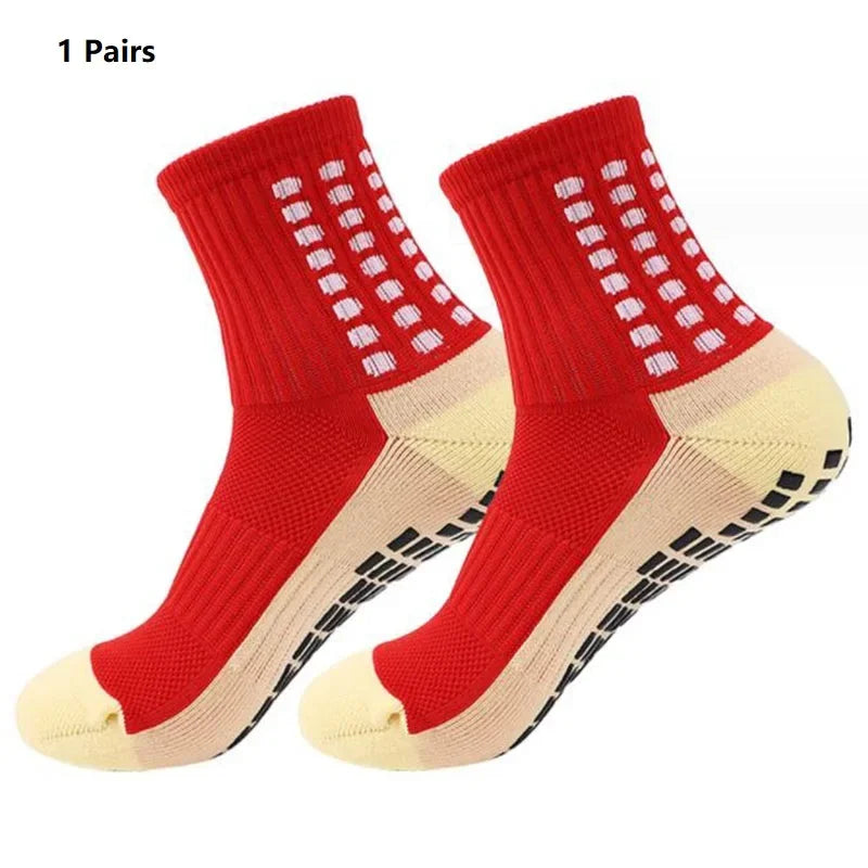 Grip Soccer Socks Anti Slip Non Slip Men's Athletic Socks for Football Basketball Sports, 1/10/12/20 Pair 2025