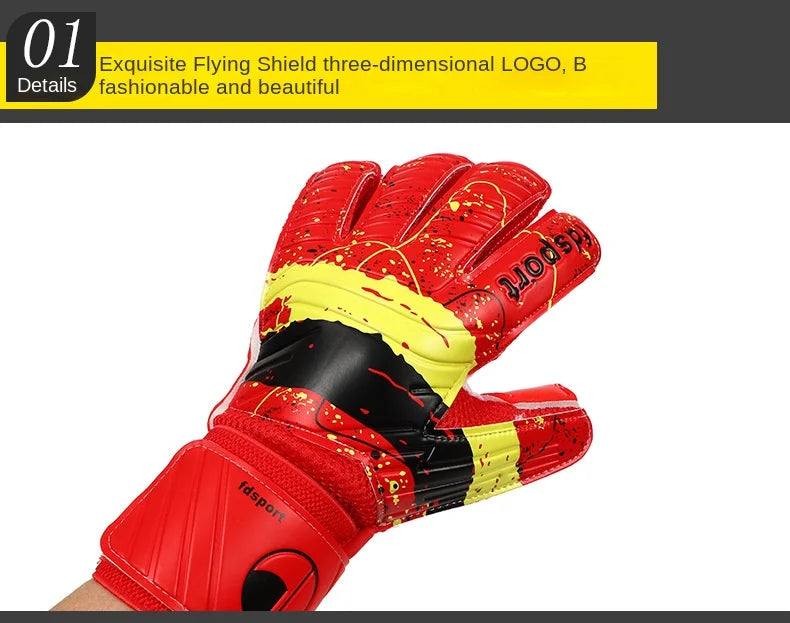 New Latex Football Goalkeeper Gloves Thickened Football Professional Protection Adults Teenager Goalkeeper Soccer Goalie Gloves
