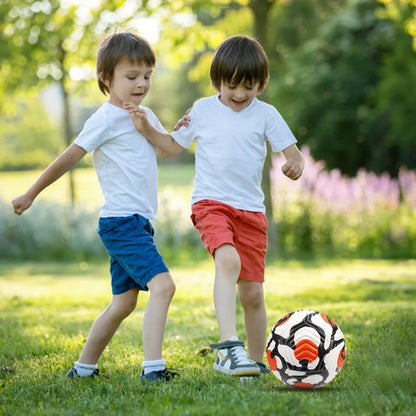 Professional Soccer Balls Size 5 Football Ball Leather Machine-stitched Soccer Ball for Children Adults Outdoor Sport Training