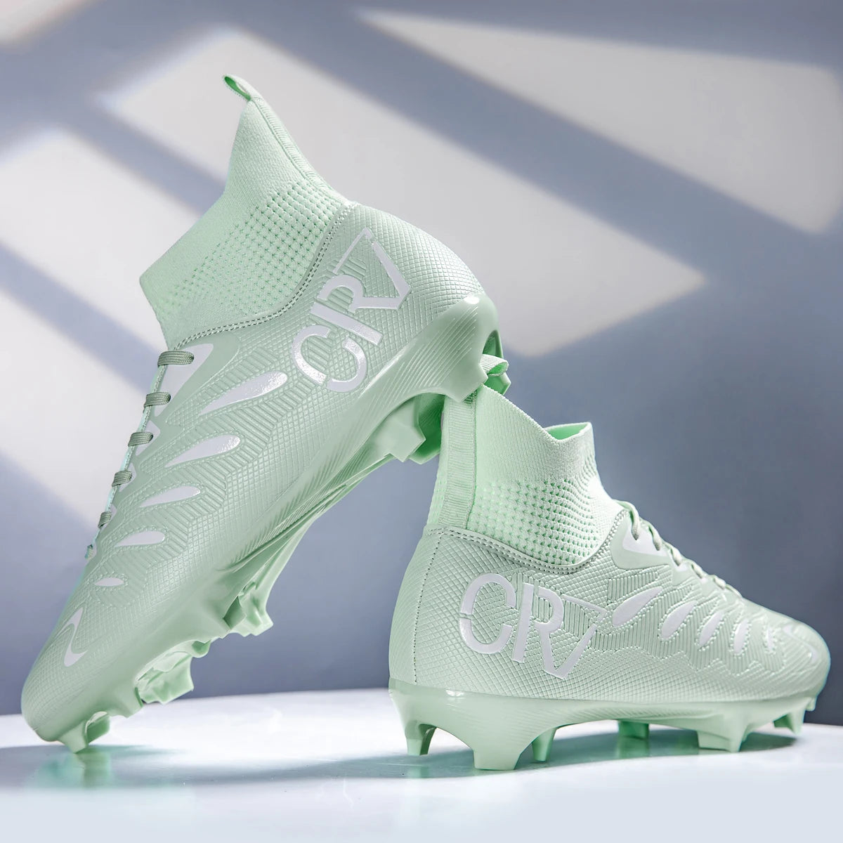 Men's Sports Football Shoes Fg/Ag Long Nail Adult Artificial Grassland Durable Training Specific Shoes High-Tops Non Slip Shoes