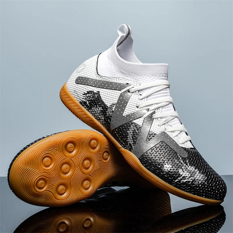 Fashion Pink Football Boots Man Turf Training Society Soccer Cleats Men Women Futsal Shoes Non-Slip Durable Soccer Shoes For Men