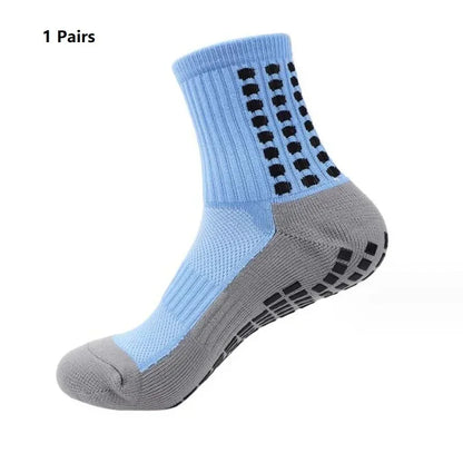 Grip Soccer Socks Anti Slip Non Slip Men's Athletic Socks for Football Basketball Sports, 1/10/12/20 Pair 2025