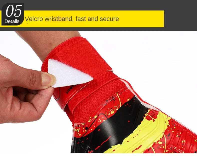 New Latex Football Goalkeeper Gloves Thickened Football Professional Protection Adults Teenager Goalkeeper Soccer Goalie Gloves