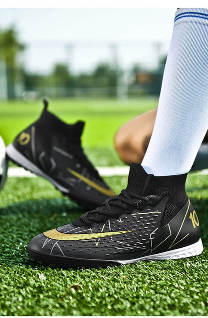 Original Outdoor Soccer Shoes for Men Indoor Futsal Non-Slip TF/IC Grass Field Breathable Youth Training Football Boots Sneakers