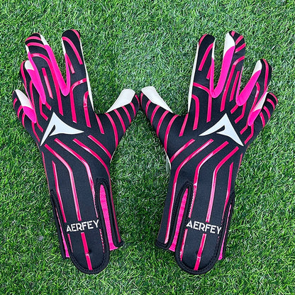 AERFEY Football Soccer Goalkeeper Gloves Thickened latex 4 mm Adults Teenager Goalkeeper Soccer Goalie Gloves