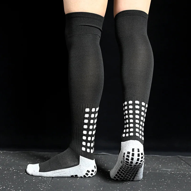 Breathable Women Knee New Men Socks Non-Slip and High Soccer Towel Bottom Cycling Hiking Sports Training Long Football Socks