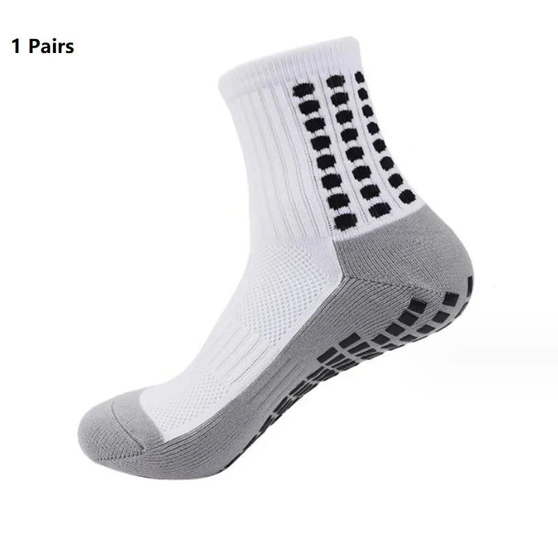 Grip Soccer Socks Anti Slip Non Slip Men's Athletic Socks for Football Basketball Sports, 1/10/12/20 Pair 2025