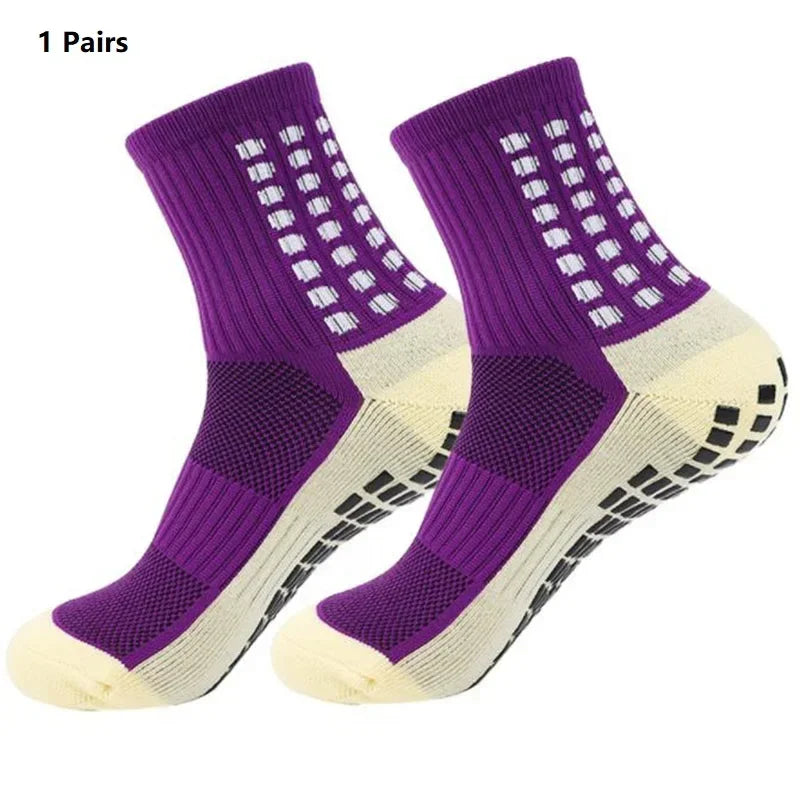 Grip Soccer Socks Anti Slip Non Slip Men's Athletic Socks for Football Basketball Sports, 1/10/12/20 Pair 2025