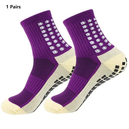 Grip Soccer Socks Anti Slip Non Slip Men's Athletic Socks for Football Basketball Sports, 1/10/12/20 Pair 2025