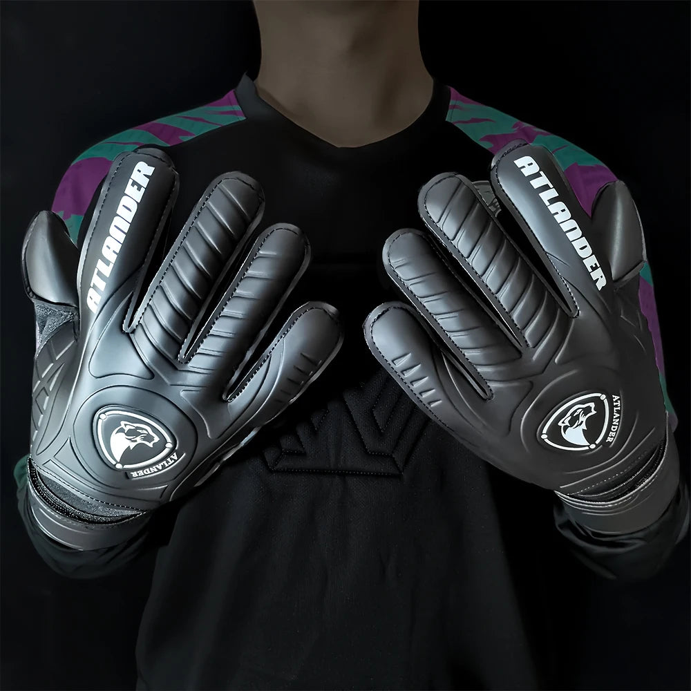 Fingersave Goalkeeper Gloves Football Wrist Strap Latex Finger Save Guard Protection Kids Adult Soccer Strong Grip Goalie Glove