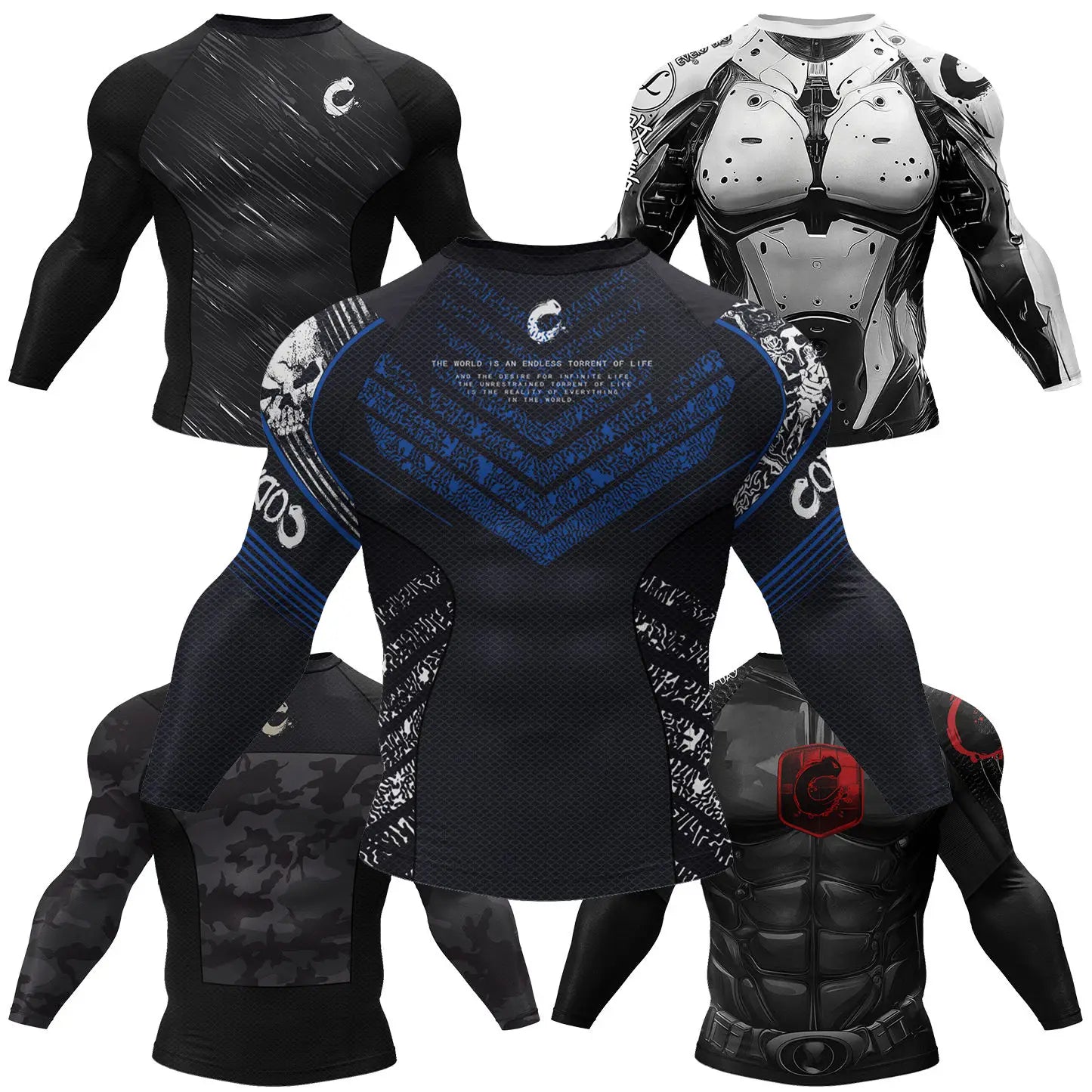 MMA Rash Guard T-shirt Rashguard For Men BJJ Jiu Jitsu & Kickboxing Compression Shirts Sport Boxing Fightwear for Muay Thai Tops