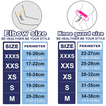 1Pair Thick Sponge Knee & Elbow Pads for Kids/Youth - Heavy-Duty Protective Gear for Basketball - Non-Slip Breathable Design