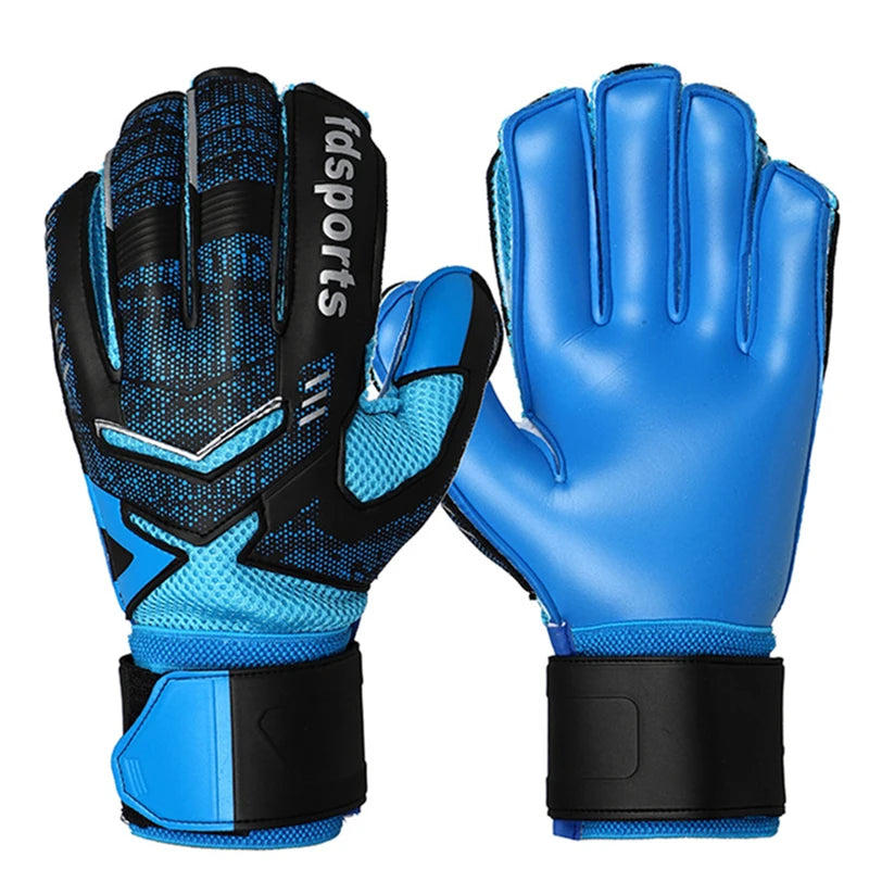 Professional Goalkeeper Gloves Men Women Kids Football Soccer Goalie Gloves 4mm Non-slip Thicken Latex Glove 5 Finger Save Guard