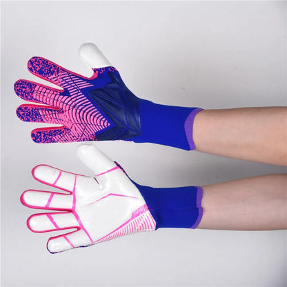 ROXXANA Kids Adults Goalkeeper Gloves Goalie Gloves Thicken Latex Football Soccer Anti-Slip Soccer Breathable Children Goalie
