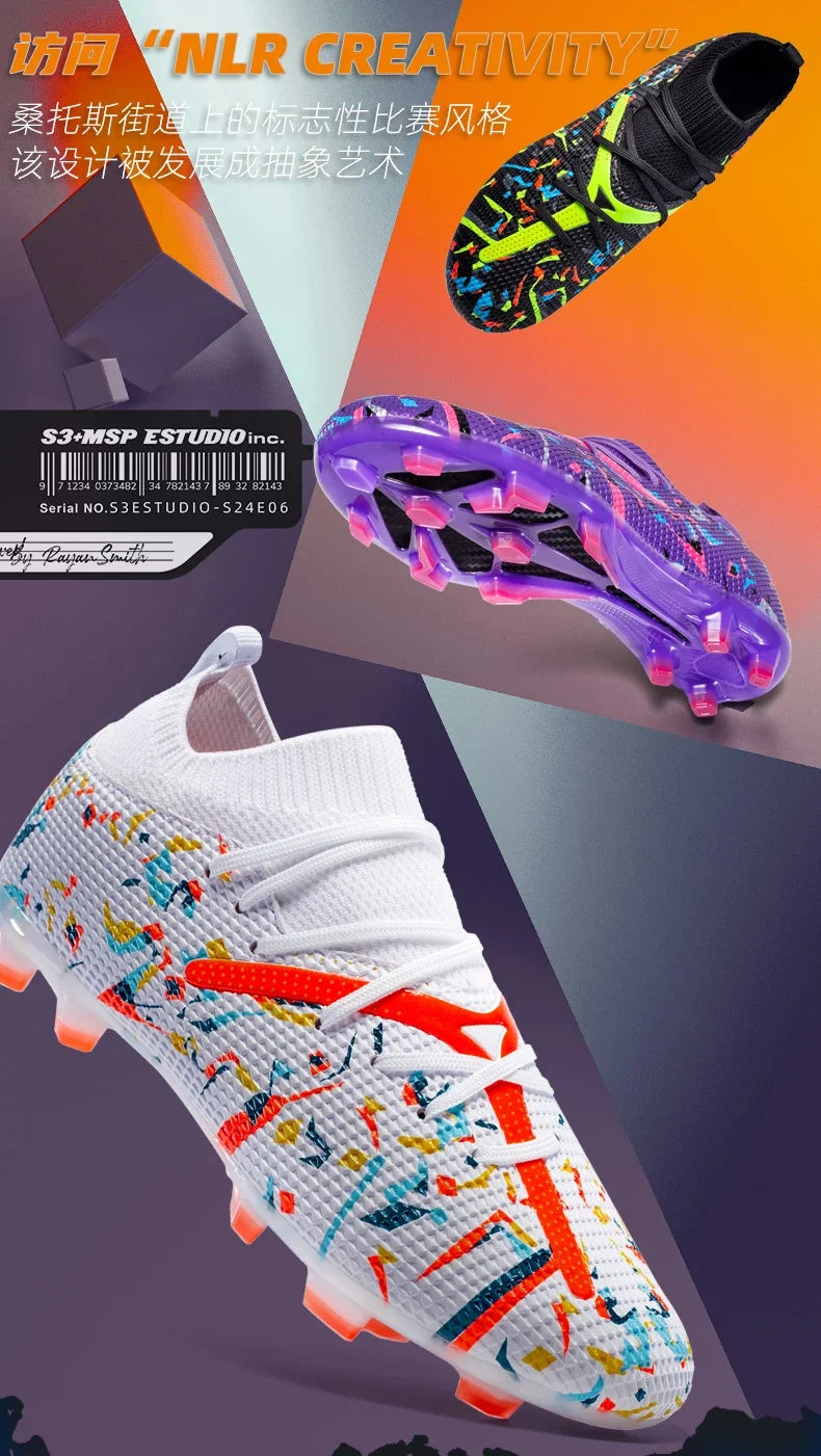 Men Football Shoes Society Soccer Shoes Sneaker Non Slip Professional Training Women Indoor Cleats Sports Wear Football Boots