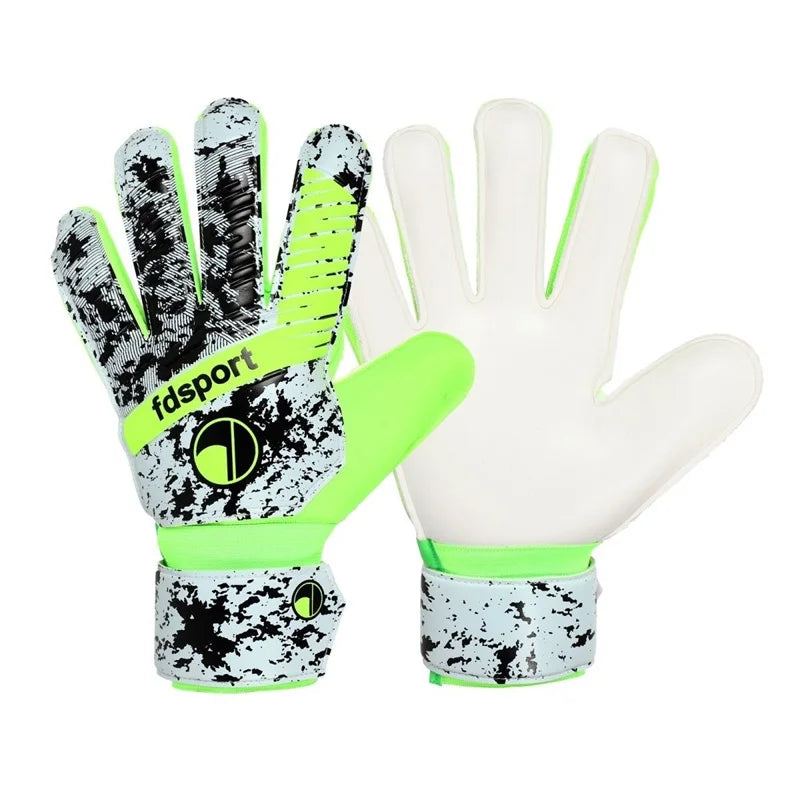 Childs Soccer Goalkeeper Gloves Teens Latex Thickened Protection Goalkeeper Gloves Football Goalie Non-slip Gloves for Training
