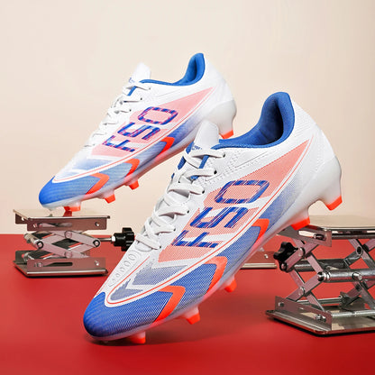 Low-cut football shoes with long studs for adults, men and women, sports anti-skid wear-resistant competition training shoes