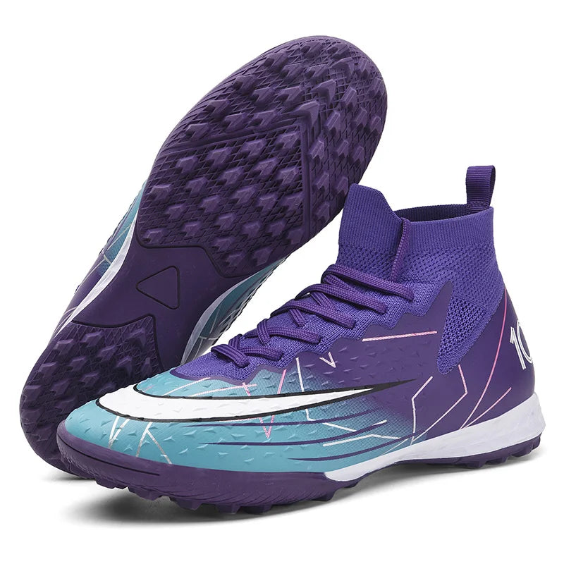 Original Outdoor Soccer Shoes for Men Indoor Futsal Non-Slip TF/IC Grass Field Breathable Youth Training Football Boots Sneakers