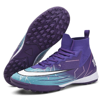 Original Outdoor Soccer Shoes for Men Indoor Futsal Non-Slip TF/IC Grass Field Breathable Youth Training Football Boots Sneakers