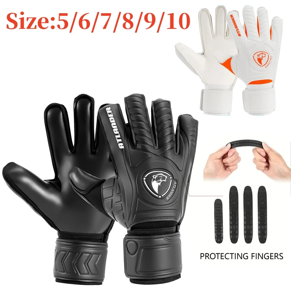 Fingersave Goalkeeper Gloves Football Wrist Strap Latex Finger Save Guard Protection Kids Adult Soccer Strong Grip Goalie Glove