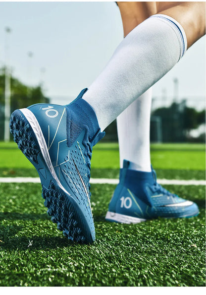 Original Outdoor Soccer Shoes for Men Indoor Futsal Non-Slip TF/IC Grass Field Breathable Youth Training Football Boots Sneakers